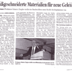 Professor Günter Ziegler - Massgeschneiderte Materialien für neue Gelenke